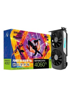Gaming GeForce RTX 4060 Ti 8GB Twin Edge OC Spider-Man: Across The Spider-Verse Inspired Graphics Card Bundle Black