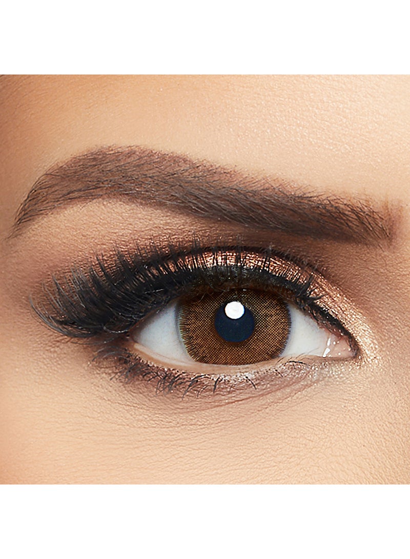 Layala - Women's Chocolate Brown Colored Contact Lenses Pack Of 2 - 3 Months Replacement - Image 1