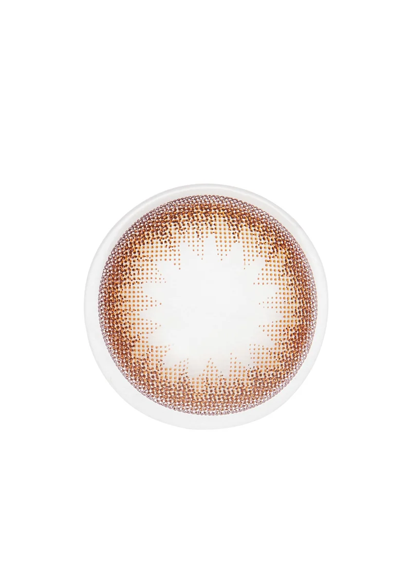 Layala Women's Coloured Daily Disposable Contact Lenses, Contour Collection, Dazzle Brown, Pack Of 30