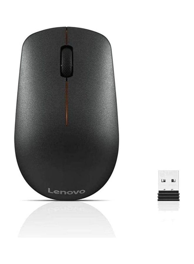ماوس Lenovo 400 اللاسلكي USB مع ضوء LED للتحكم في DPI لأجهزة الكمبيوتر والكمبيوتر المحمول - أسود - v1687332791/N53415921A_1