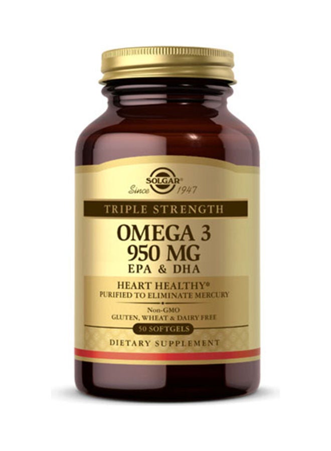 Solgar Triple Strength Omega 3 950mg – 50 Softgels