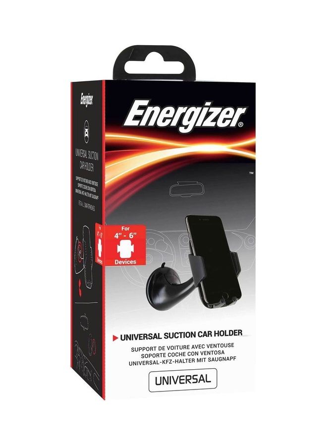 Energizer Universal Car Holder Suction Mount Each Black  - Image 1