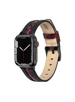 POLICE Bridge Black Leather Watch Straps  - Image 1