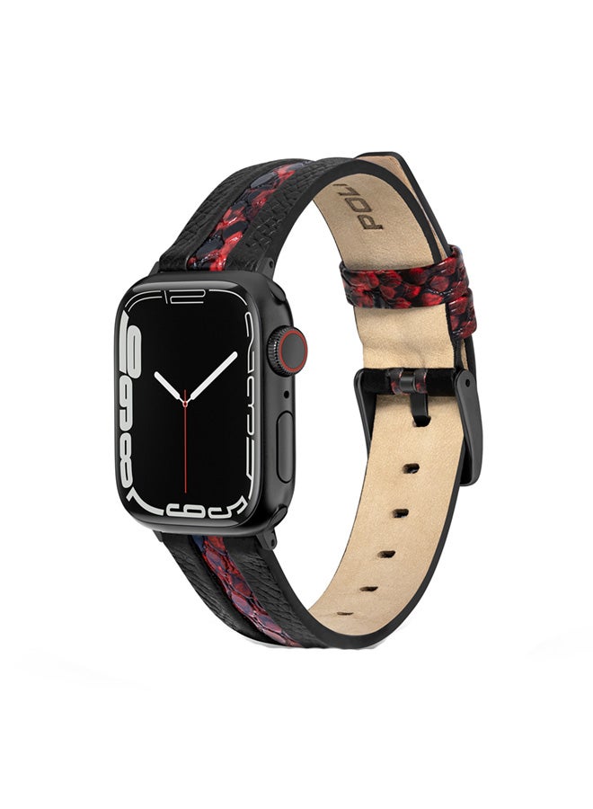 بوليس Bridge Black Leather Watch Straps  - Image 1