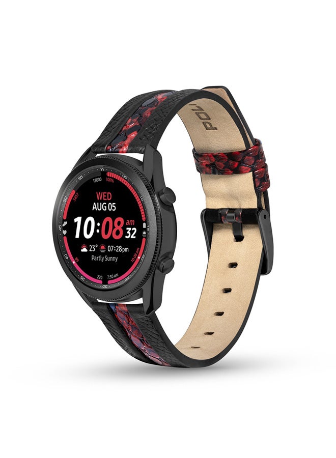 بوليس Bridge Black Leather Watch Straps  - Image 3