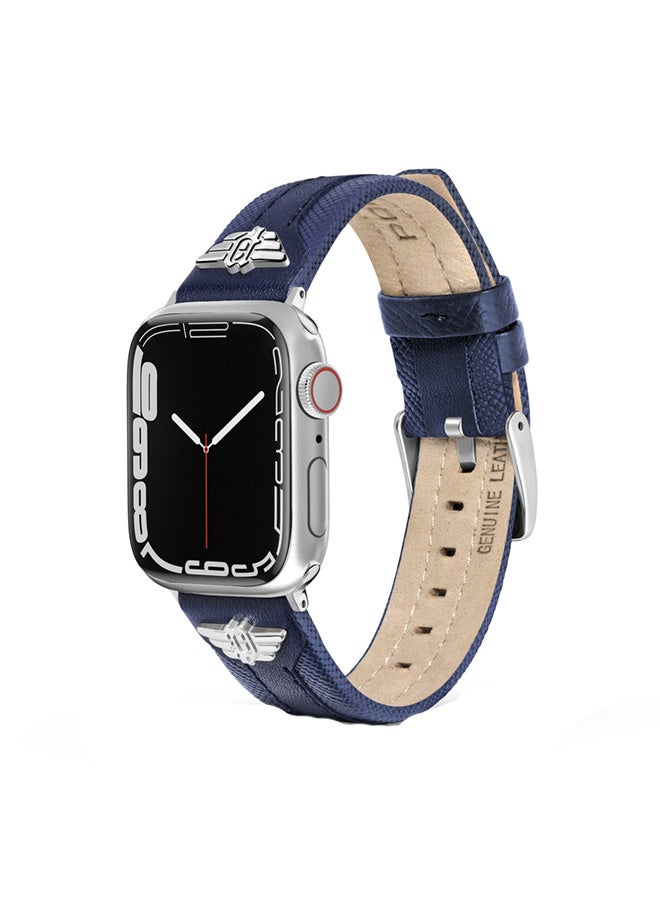 بوليس Wings Blue Leather Watch Straps  - Image 1