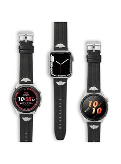 POLICE Wings Black Leather Watch Straps  - Image 2