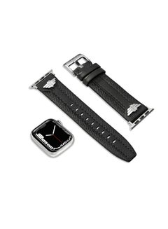 POLICE Wings Black Leather Watch Straps  - Image 5