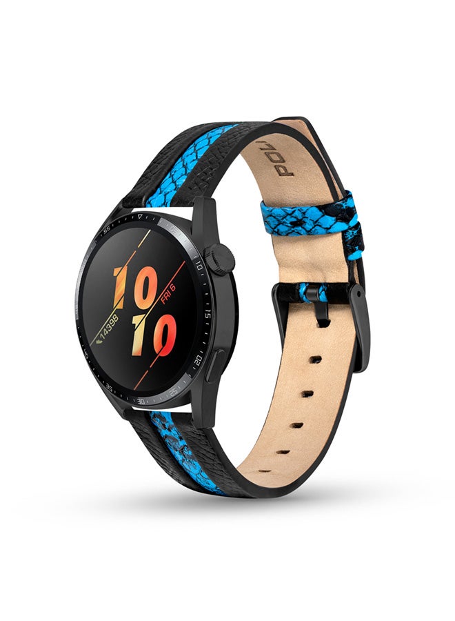 POLICE - Bridge Black Leather Watch Straps - Image 1