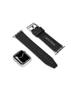 POLICE Pyramid Black Leather Watch Straps  - Image 5