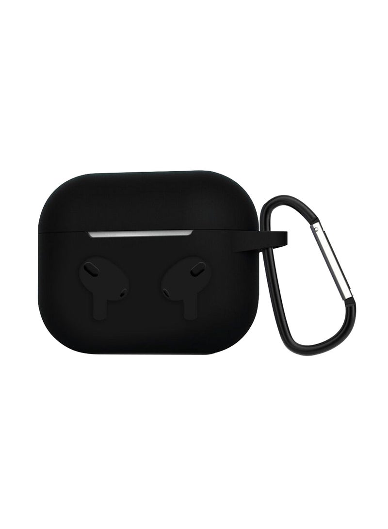 MARGOUN - Protective Shockproof Silicone Case Cover for Apple AirPods 3 3rd Generation Black - Image 1