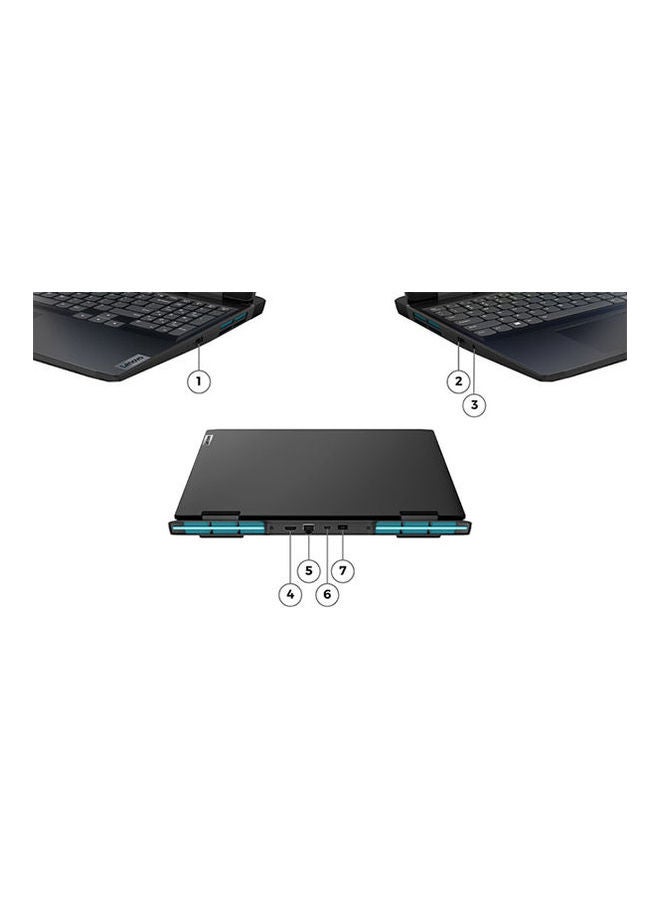 IdeaPad Gaming 3 Laptop With 15.6-inch Display Core i7-12650H / 16GB Ram / 512GB SSD / 4 GB NVIDIA GeForce RTX 3050 / Windows 11, (Open Box) - English/Arabic Grey