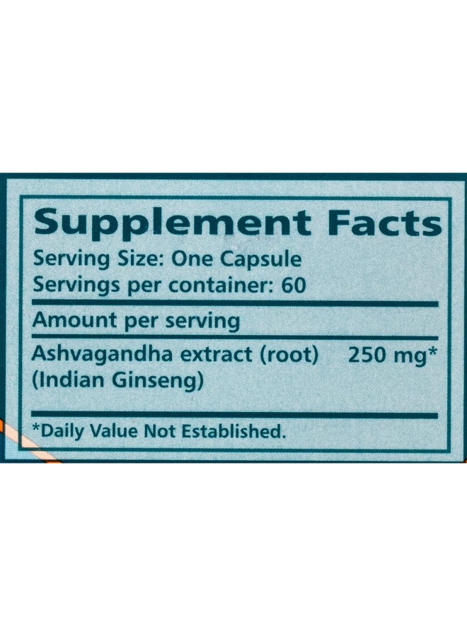 Himalaya - Ashvagandha, Relieves Stress and Boosts Energy, 60 Veg. Caps - Image 1
