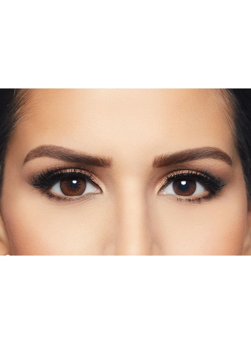 Layala Women's Coloured Daily Disposable Contact Lenses, Contour Collection, Dazzle Brown, Pack Of 10