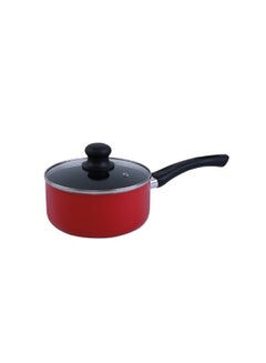 رويال فورد طقم أواني طهي مقاومة للخدش مكون من 8 قطع، أحمر قياسي 24x11(Casserole with Lid), 20x9(Casserole with Lid), 24x5(Frypan without Lid), 18x8.5(Saucepan with Lid)سم  - Image 4