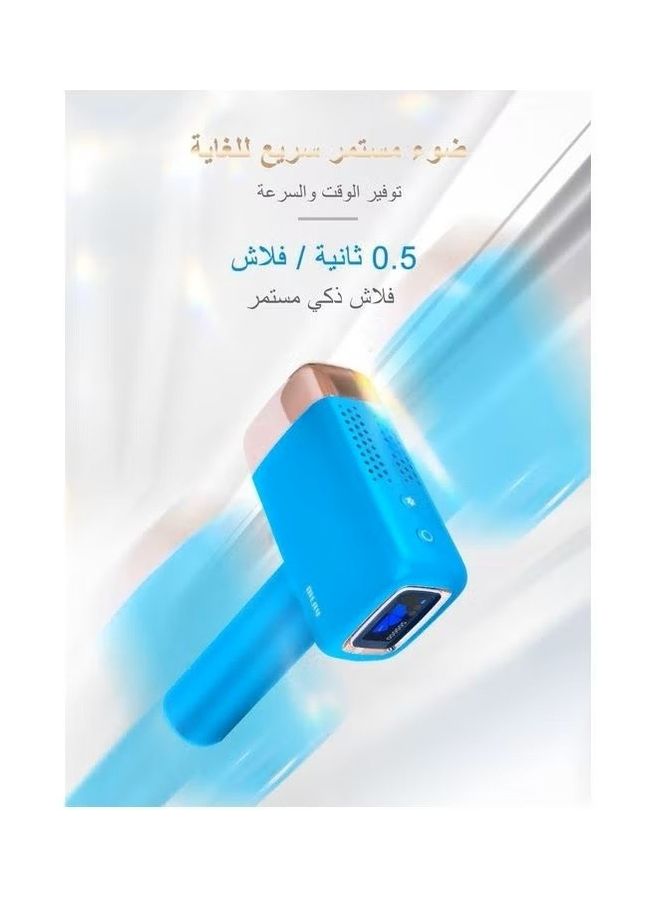 ملاي جهاز إزالة الشعر بالليزر الثلجي السريع وغير المؤلم (مع هدية مزيل الرؤوس السوداء) 500000 نبضة 5 مستويات - Image 3