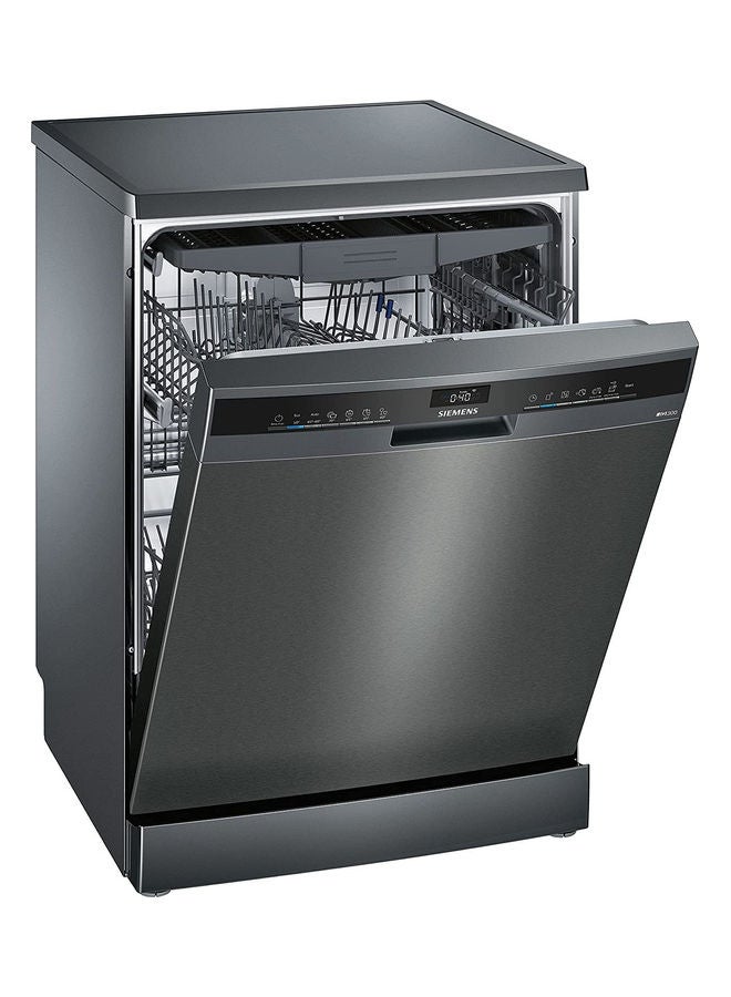 SIEMENS - Siemens iQ300 Free Standing Dishwasher 60cm 2400 W SN23HC00MM Black Inox - Image 1