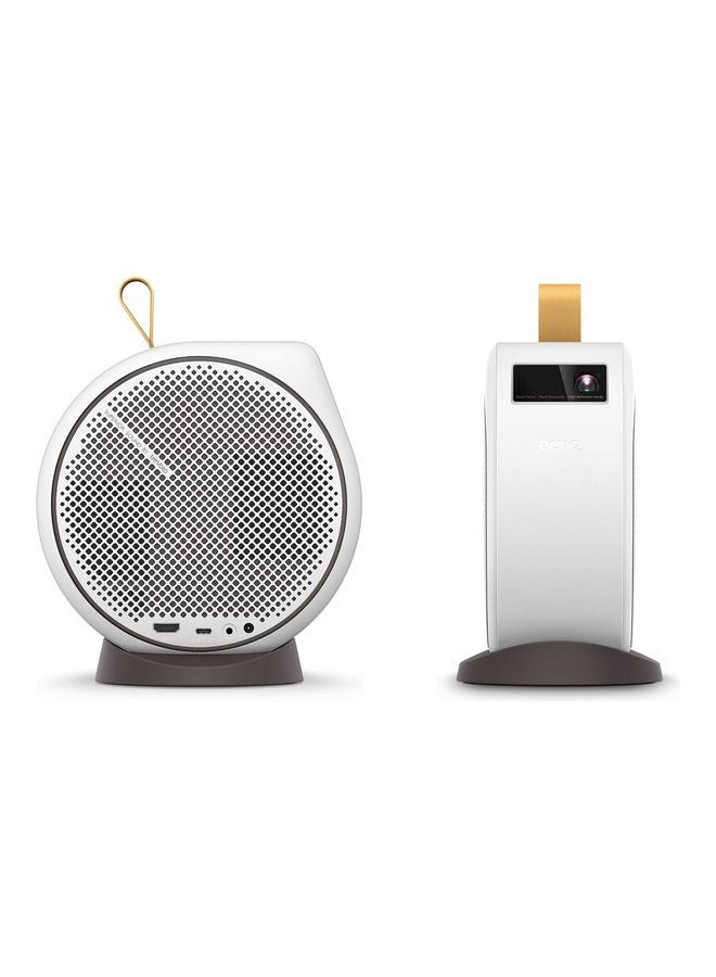 BenQ - GV30 Smart Mini Projector, 135 degrees ceiling Outdoor , Android TV GV30 GV30 White - Image 1