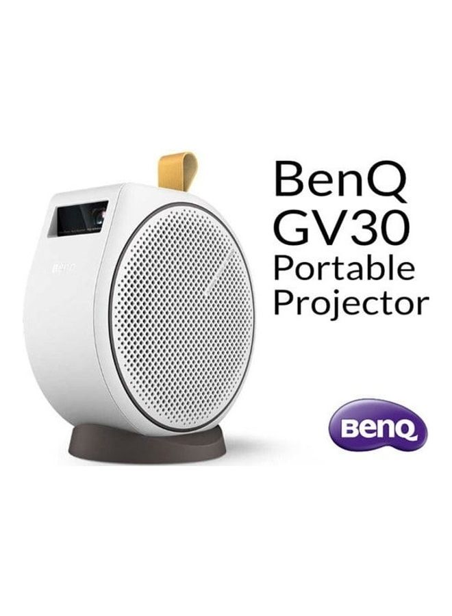 BenQ - GV30 Smart Mini Projector, 135 degrees ceiling Outdoor , Android TV GV30 GV30 White - Image 1