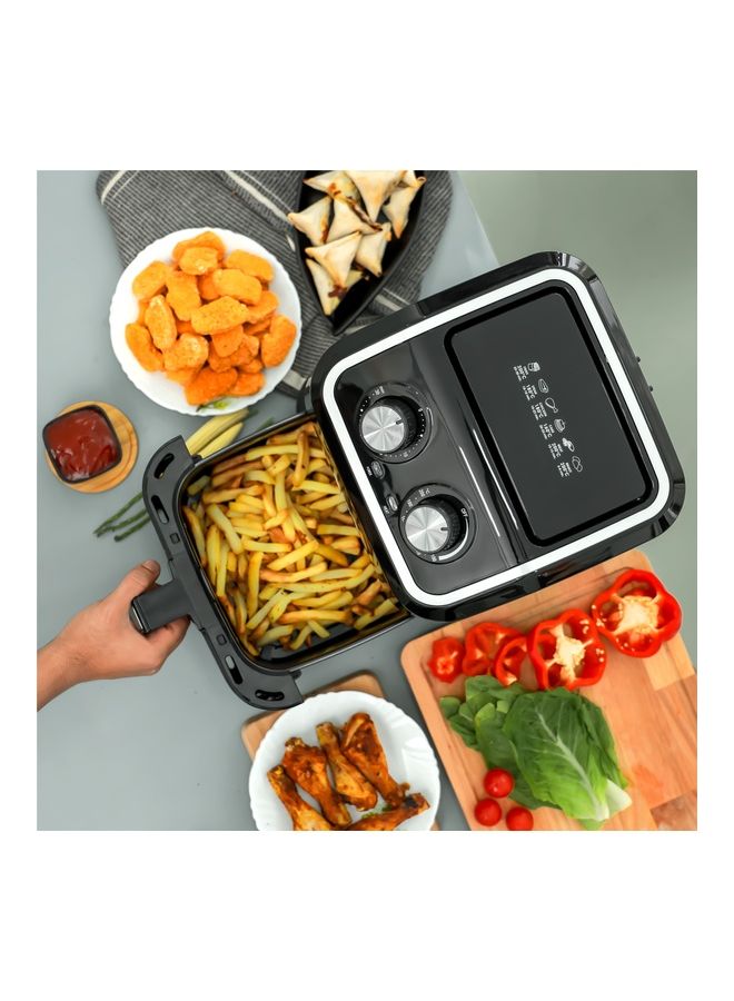 GEEPAS - Air Fryer With 5 L Equipped With Vortx Air Frying Technology| Oil Free Cooking  Adjustable Timer And Temperature 5 L 1600 W GAF37528 Black - Image 1