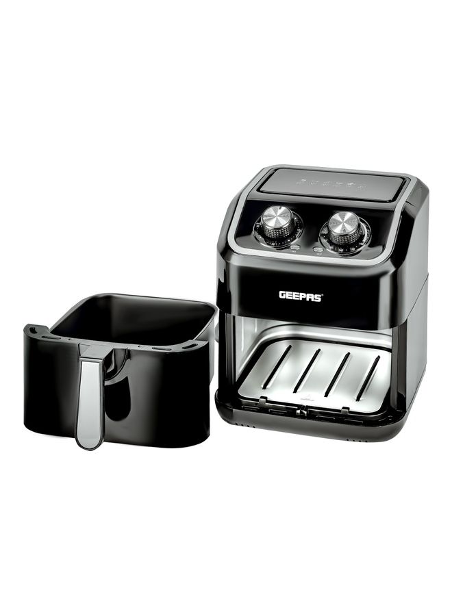 GEEPAS - Air Fryer With 5 L Equipped With Vortx Air Frying Technology| Oil Free Cooking  Adjustable Timer And Temperature 5 L 1600 W GAF37528 Black - Image 1