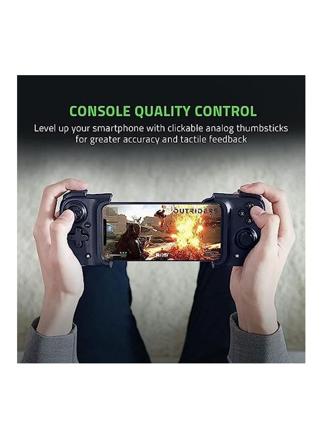 RAZER - Razer Kishi Mobile Game Controller / Gamepad for iPhone iOS: Works with most iPhones – iPhone X, 11, 12 - Apple Arcade, Amazon Luna - Lightning Port Passthrough - Mobile Grip - MFi Certified - Image 1