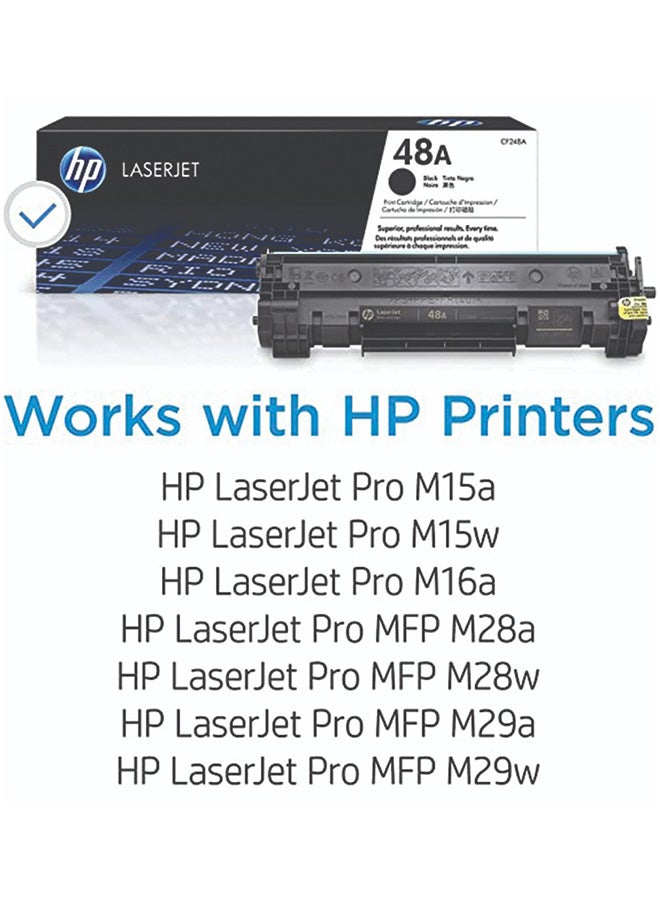 HP CF248A 48A Black Original Laserjet Toner Cartridge Black - Image 2