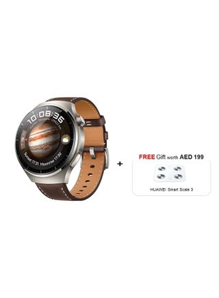 780.0 mAh Watch 4 Pro Smartwatch + Free Smart Scale3, Spherical Sapphire Glass, eSim Cellular Calling, 21-Day Battery Life, Ecg Analysis, Compatible With Andriod And Ios Brown - v1687416810/N53416061A_1