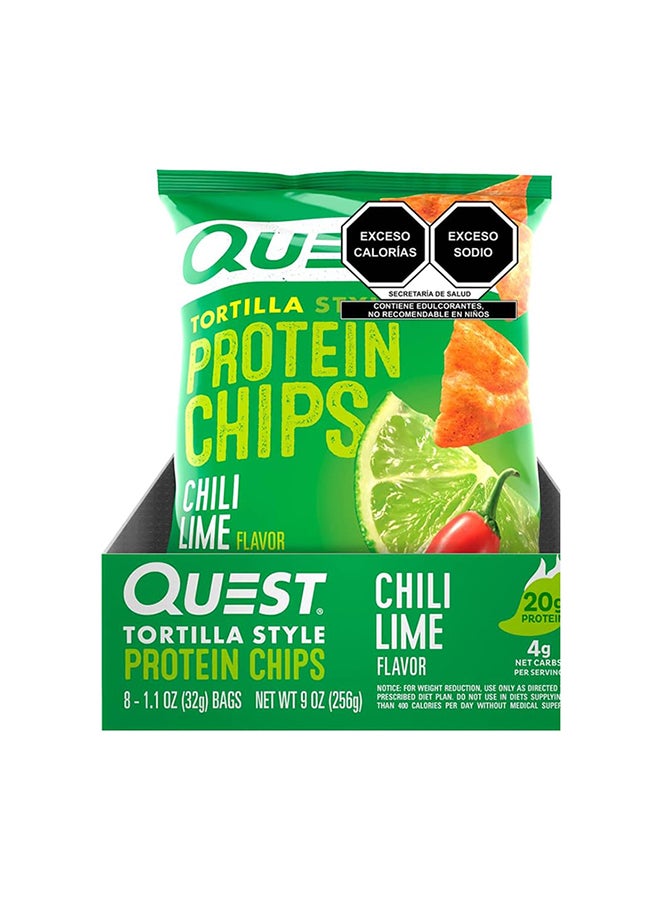 رقائق بروتين على طريقة التورتيلا من Quest Nutrition، بنكهة الفلفل الحار والليمون، منخفضة الكربوهيدرات، خالية من الجلوتين، مخبوزة، 1.1 أونصة - Image 2