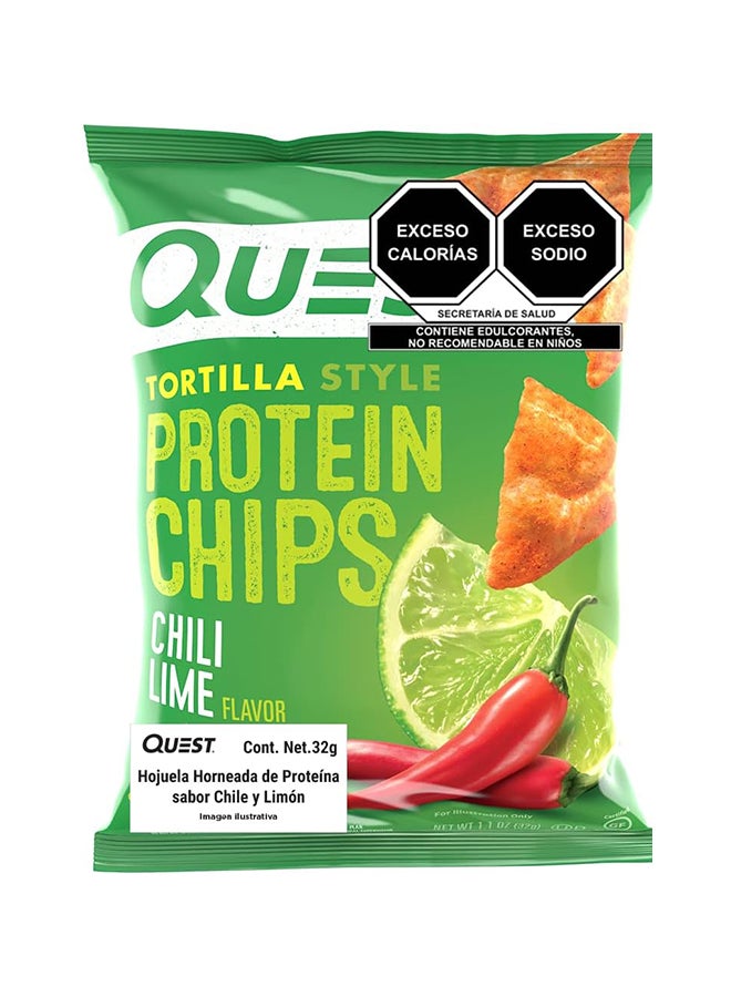 رقائق بروتين على طريقة التورتيلا من Quest Nutrition، بنكهة الفلفل الحار والليمون، منخفضة الكربوهيدرات، خالية من الجلوتين، مخبوزة، 1.1 أونصة - Image 3