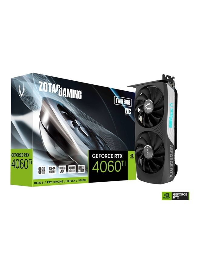 ZOTAC Gaming GeForce RTX 4060 Ti 8GB Twin Edge OC Graphic Card Black - Image 1