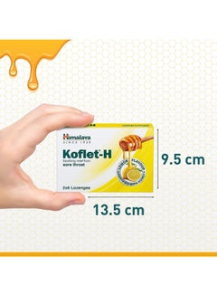 Himalaya Koflet H Soothing Relief From Sore Throat Herbal Lozenge - Lemon Flavor  - Image 4