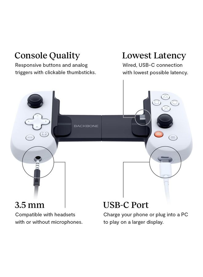 Backbone - PlayStation Edition Mobile Gaming Controller for Android - Turn Your phone into a Gaming Console - Play PlayStation, Steam, COD Mobile, Diablo Immortal, Minecraft & More - Image 1