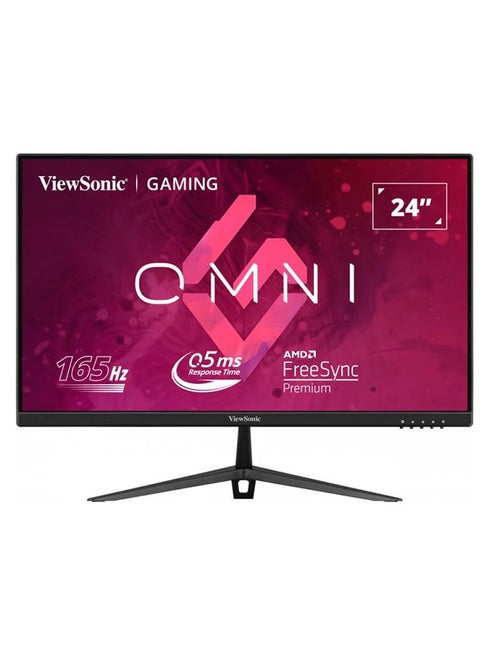 24 inch Full HD IPS Gaming Monitor with 180Hz and 1ms (GTG), AdaptiveSync, Blue light filter, flicker free, AMD FreeSync I VX2428 Black