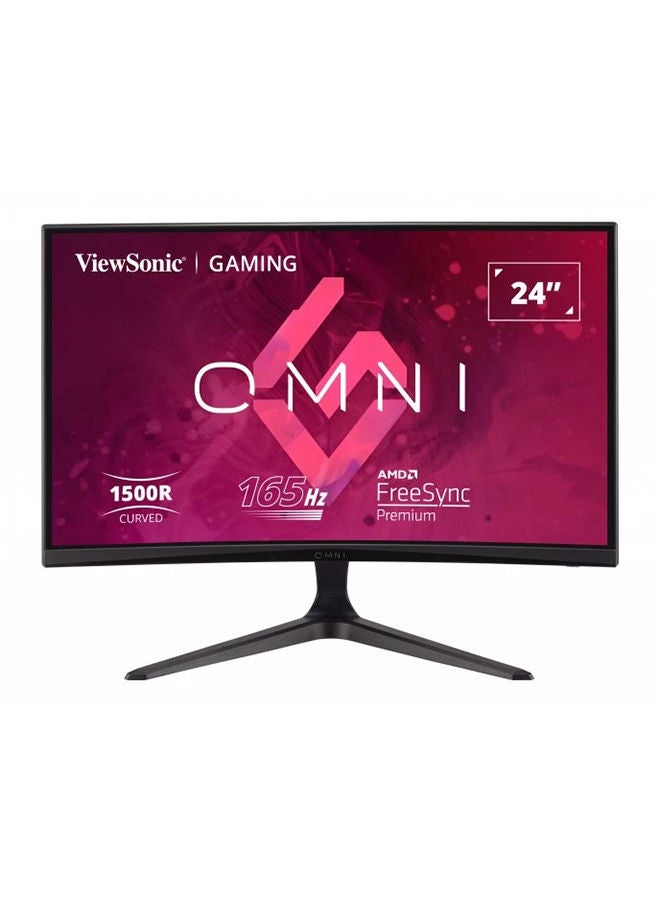 ViewSonic 24 Inch 165Hz Curved Gaming Monitor VX2418C Black - Image 1