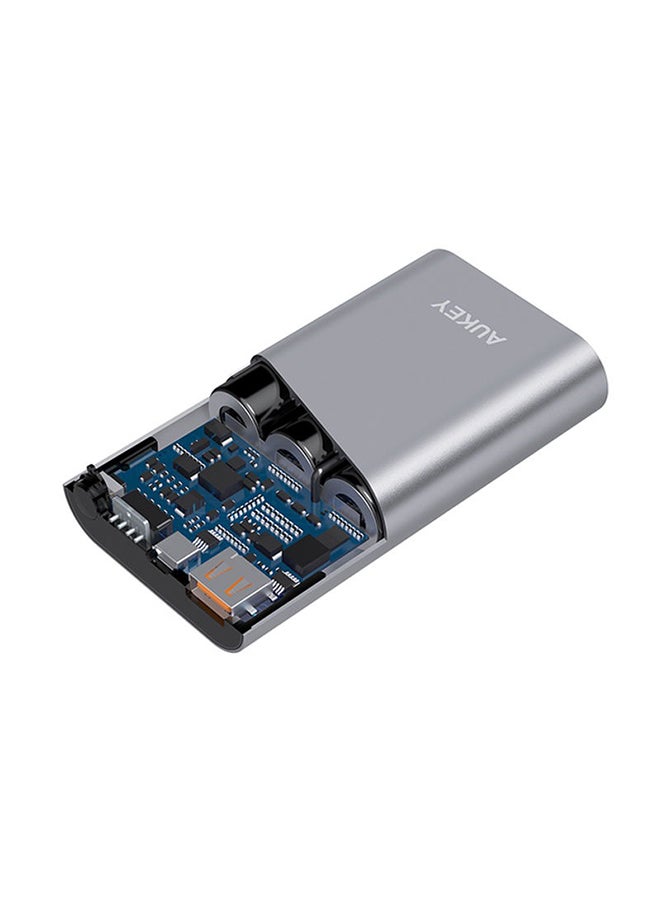 Aukey Portable Power Bank Grey - Image 4