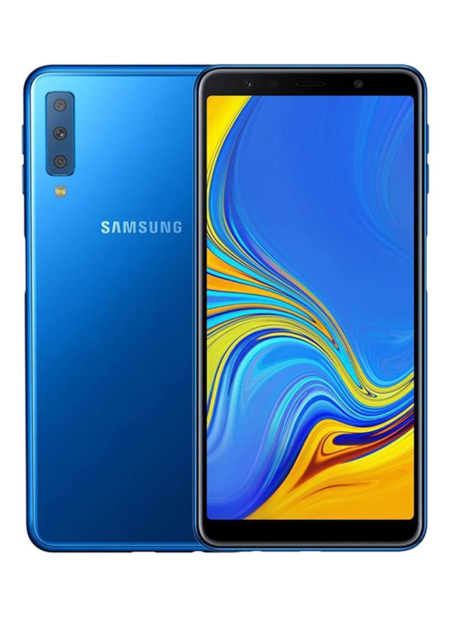 Samsung - Galaxy A7 Dual SIM Blue 4GB RAM 64GB 4G LTE - Image 1