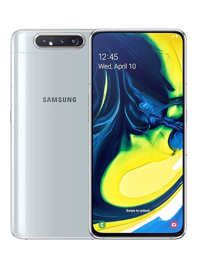 Samsung - Galaxy A80 Dual SIM Ghost White 8GB RAM 128GB 4G LTE - Image 1