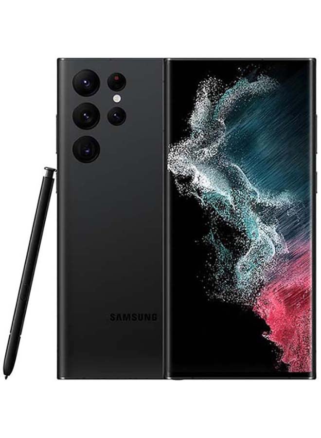 Samsung - Galaxy S22 Ultra Dual SIM Phantom Black 12GB RAM 256GB 5G - Middle East Version - Image 1
