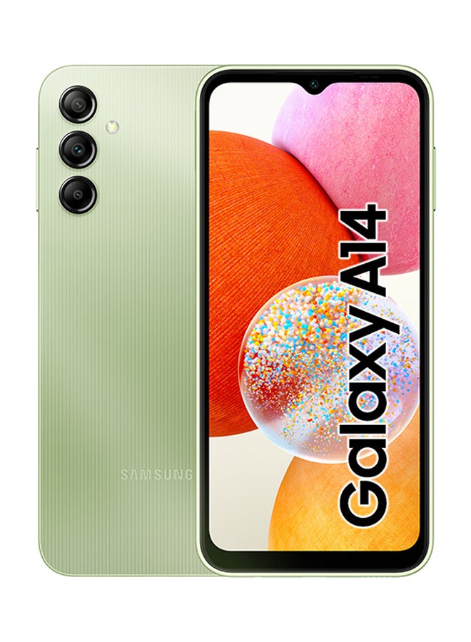 Samsung - Galaxy A14 Dual Sim Light Green 4GB RAM 128GB 4G - Middle East Version - Image 1
