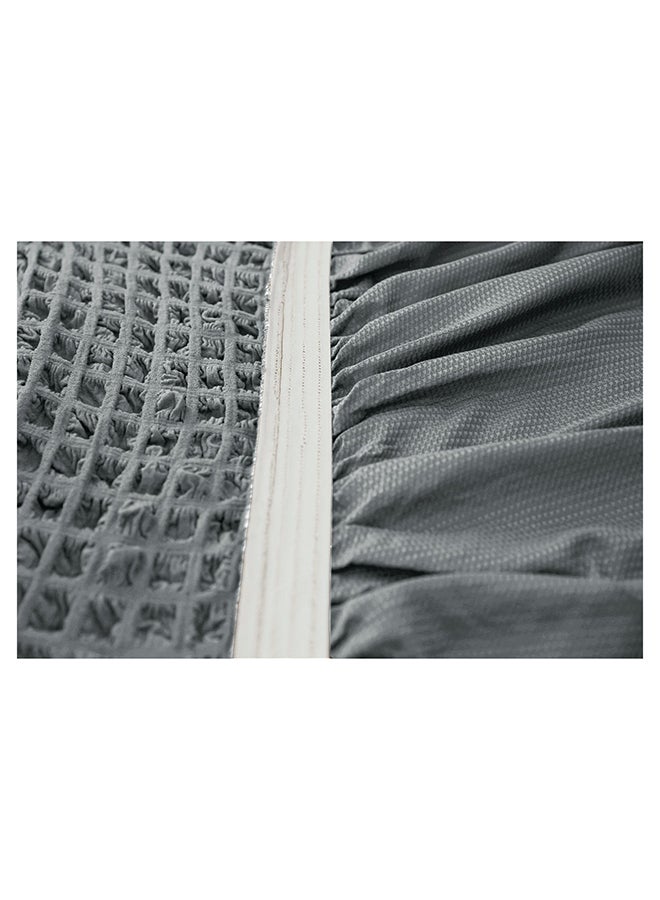 Fabienne Five Seater Stretchable Sofa Cover Grey 2.5-4meter  - Image 5