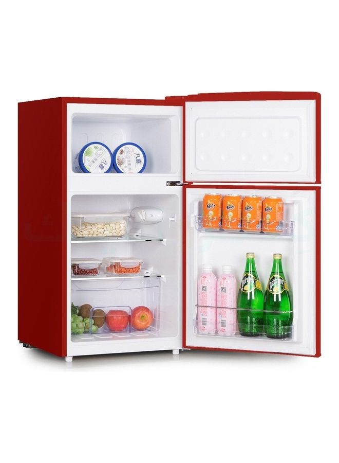 gvc pro Classic Two-Door Refrigerator With Top Freezer 85 L GVRG-199 Red - Image 2