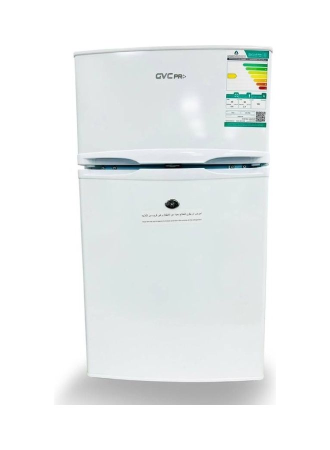 gvc pro Two Door Compact Refrigerator With Freezer 85 L GVDS-150 White White  - Image 1
