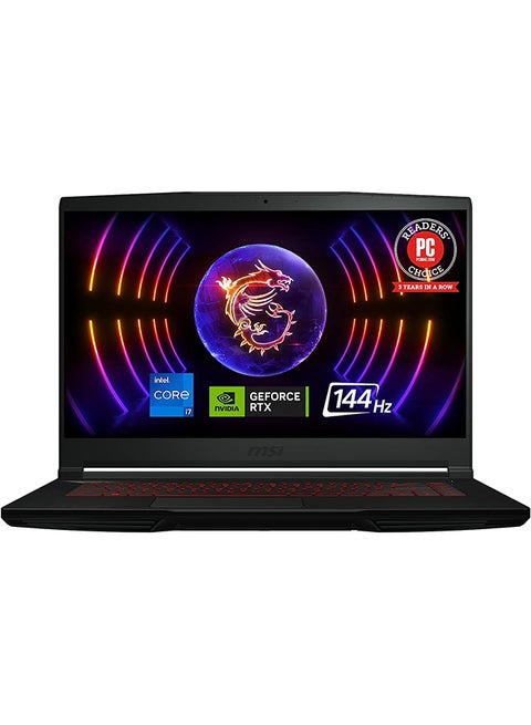 THIN GF63 12VE-066US Laptop With 15.6-Inch Display, Core i7-12650H Processor/16GG RAM/512GB SSD/6GB NVIDIA Geforce RTX 4050 Graphics Card/Windows 11 English Black