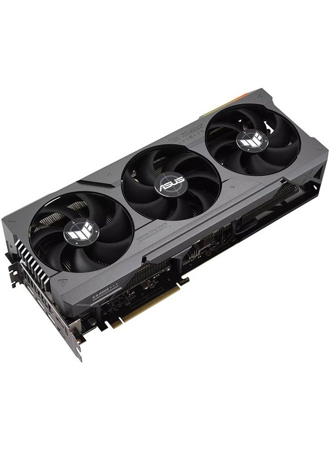 ASUS - TUF-RTX-4090-O24G-GAMING OC Edition Graphic Card, 24GB GDDR6X 384-bit Memory, 2565 MH Boost Clock, 16384 Cuda Cores, 21 Gbps, 3.65 Slot, PCI 4.0, OpenGL4.6 | 90YV0IE0-M0NA00 Black - Image 1