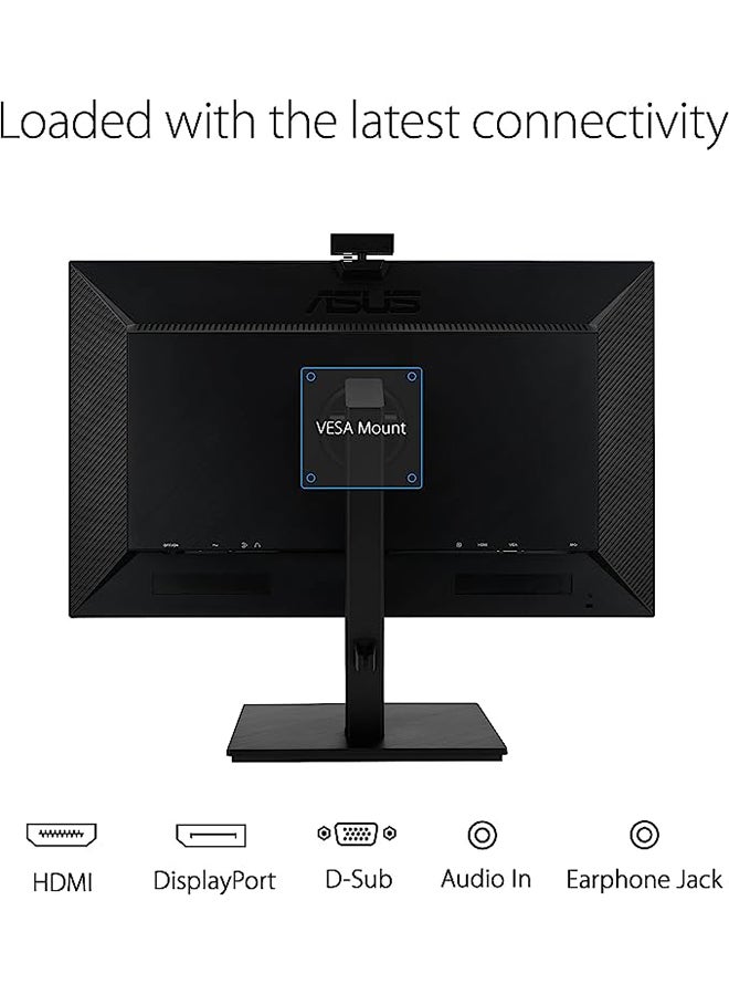 ASUS - 27 inch FHD Business Monitor BE279QSK | 16:9 IPS Panel, 1920x1080 | ergonomisch, Pivot, Blaulichtfilter, Webcam, Mikrofon | DP, HDMI, D-Sub, USB Black - Image 1