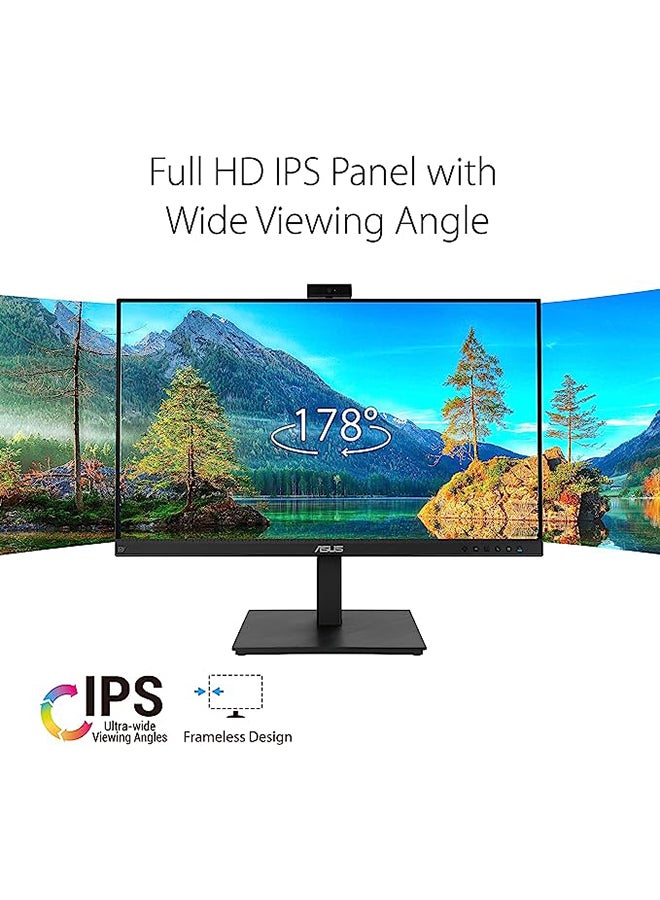 ASUS - 27 inch FHD Business Monitor BE279QSK | 16:9 IPS Panel, 1920x1080 | ergonomisch, Pivot, Blaulichtfilter, Webcam, Mikrofon | DP, HDMI, D-Sub, USB Black - Image 1