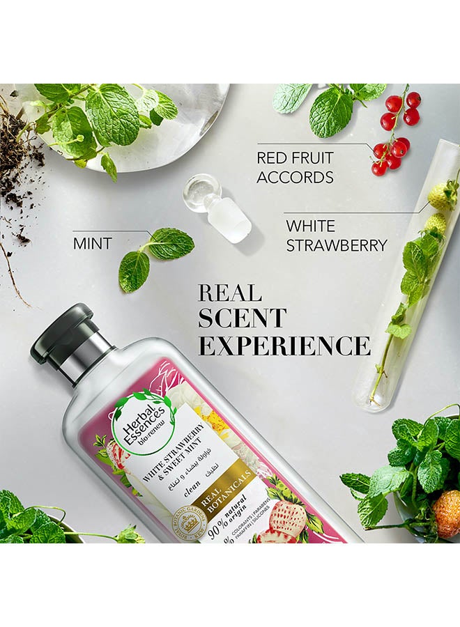 Herbal Essences White Strawberry And Sweet Mint Renew Natural Shampoo With Conditioner 400ml Pack of 2  - Image 4