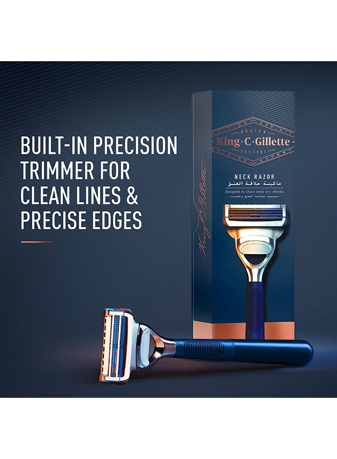 Gillette Pack of 3 King C Neck Shaving Razor Blades With Skin Guard  - Image 2