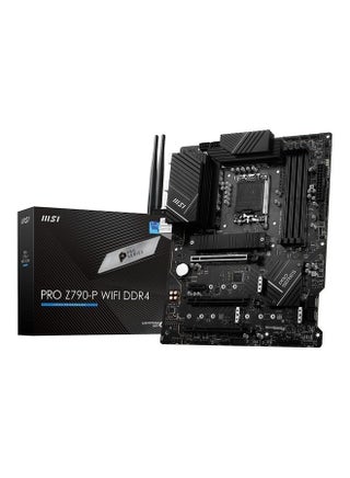 Pro Z790-P Wifi Ddr4 Motherboard Atx - Supports Intel Core 12/13Th Gen Processors, Lga 1700, Ddr4 Boost 5333+Mhz/Oc, 1 X Pcie 5.0 X16, 1 X Pcie 4.0 X16, 4 X M.2 Gen4, 2.5Gbps Lan, Wi-Fi 6E Black - v1687516402/N53416597A_1